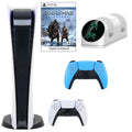 Dual Extra Dualsense Dock PlayStation Charging Blue Digital and 5 with Console Controller GOW