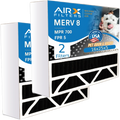 CLEAN & FILTERS with MPR to Comparable Filter Compatible MERV Eliminator Air AIRX FPR 255649-105 AIR. Carbon Bear Filter 700 8 5 Odor 2 by 16x25x5 Pack Air WICKED