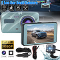 HD G-Sensor Camera View Front 2 1080P Dash Car Video DVR Recorder Lens Rear Cam