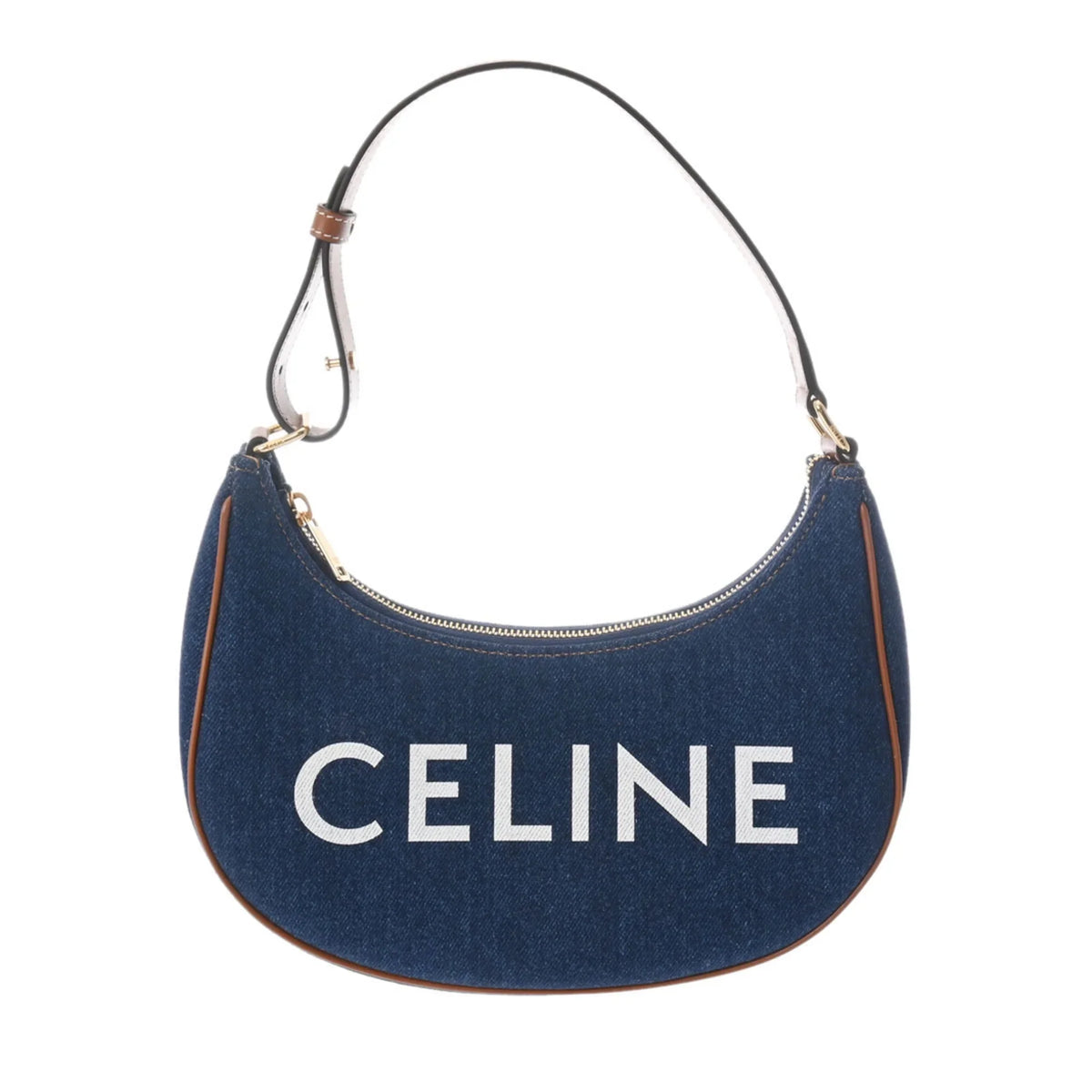 Ava Leather New) Blue 193952DKA Handbag Women's Pre-Owned CELINE Denim (Like