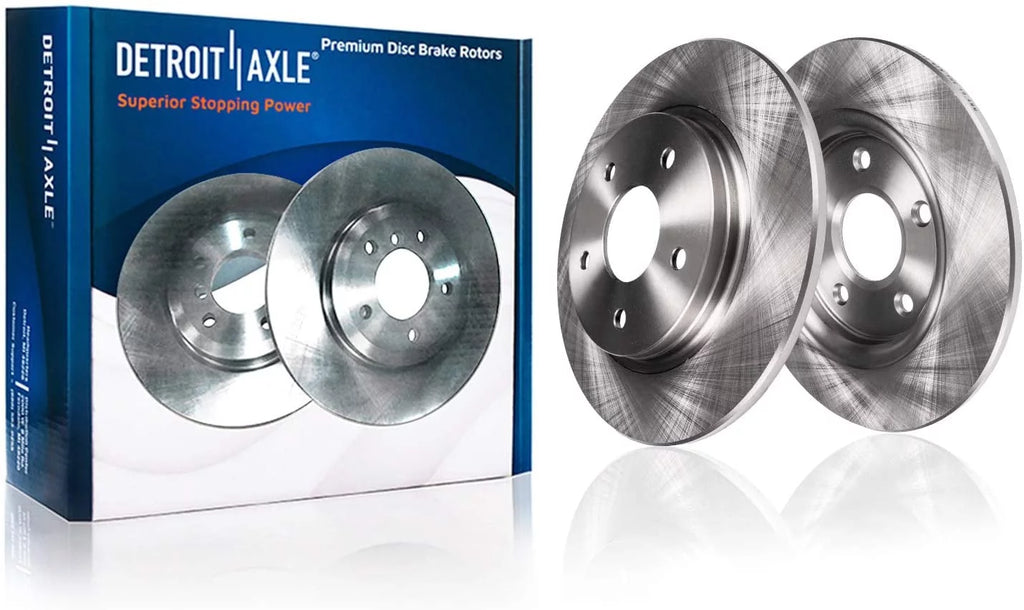 Calipers for Ceramic and Town Disc Dodge & Detroit Country - Brake Rear Brake Brake 2008-2012 Axle Pads Kit & Front Rotors Caravan, Brake Replacement Grand