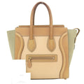 shopper beige handbag luggage green 167793 Pre-Owned tricolor Celine (Good) mint A03 CELINE 15LK micro