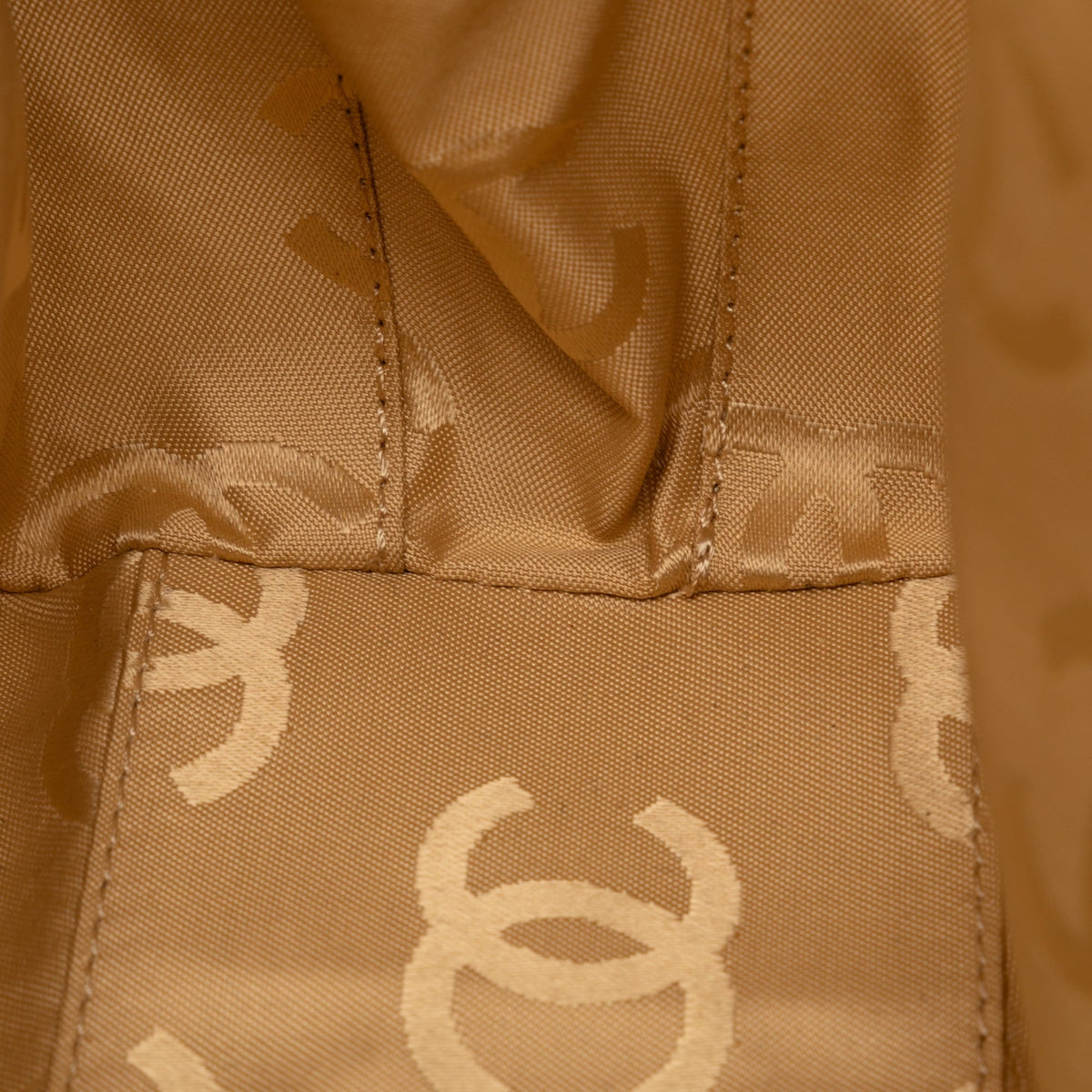 Lambskin Authenticated HandleBag Brown Top Leather Handbag (Good) Pre-Owned Stitch Unisex Wild