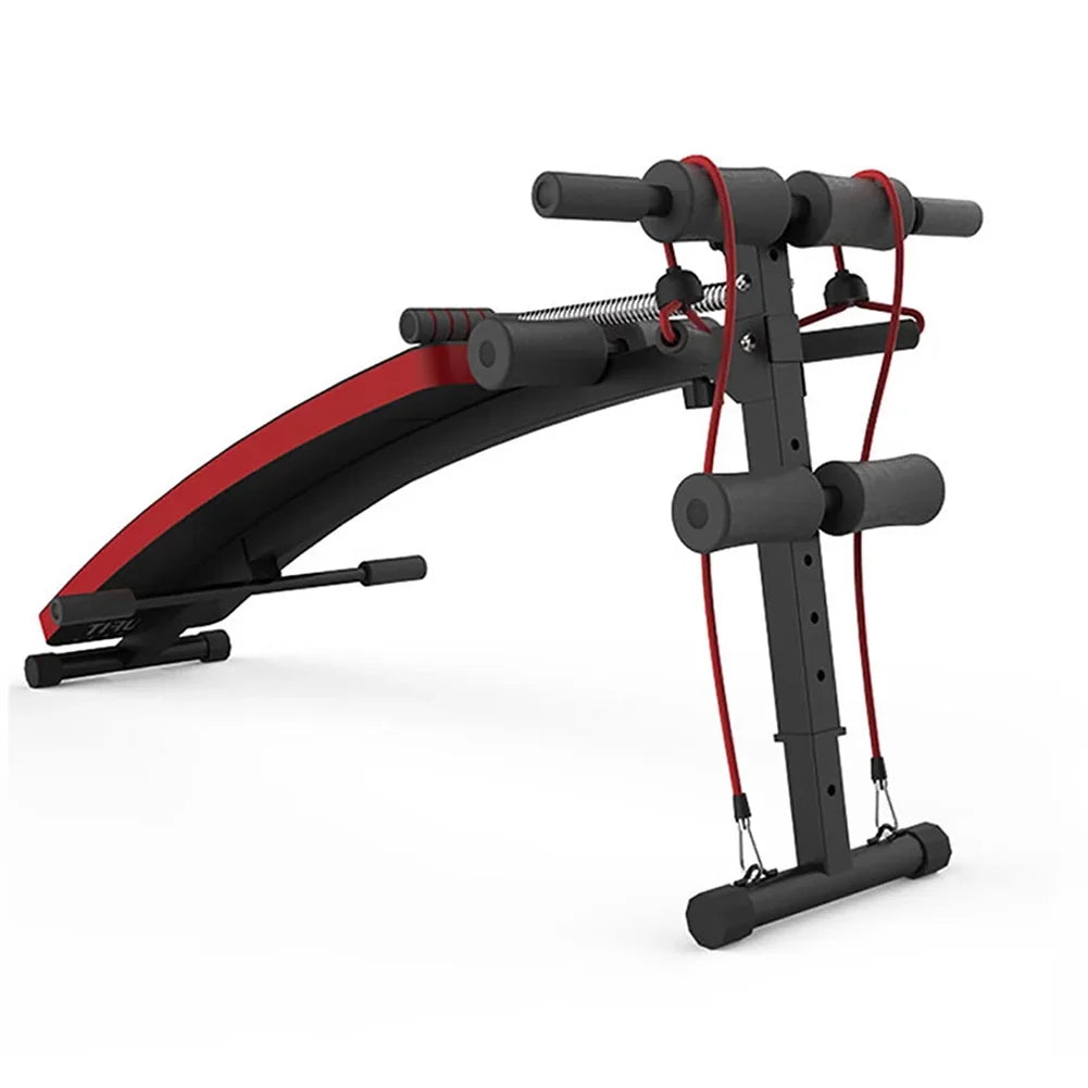 Folding Weight Adjustable Olasmailo Apparatus, Bench Capacity, with 400lbs Ropes Bench Body-training Elastic