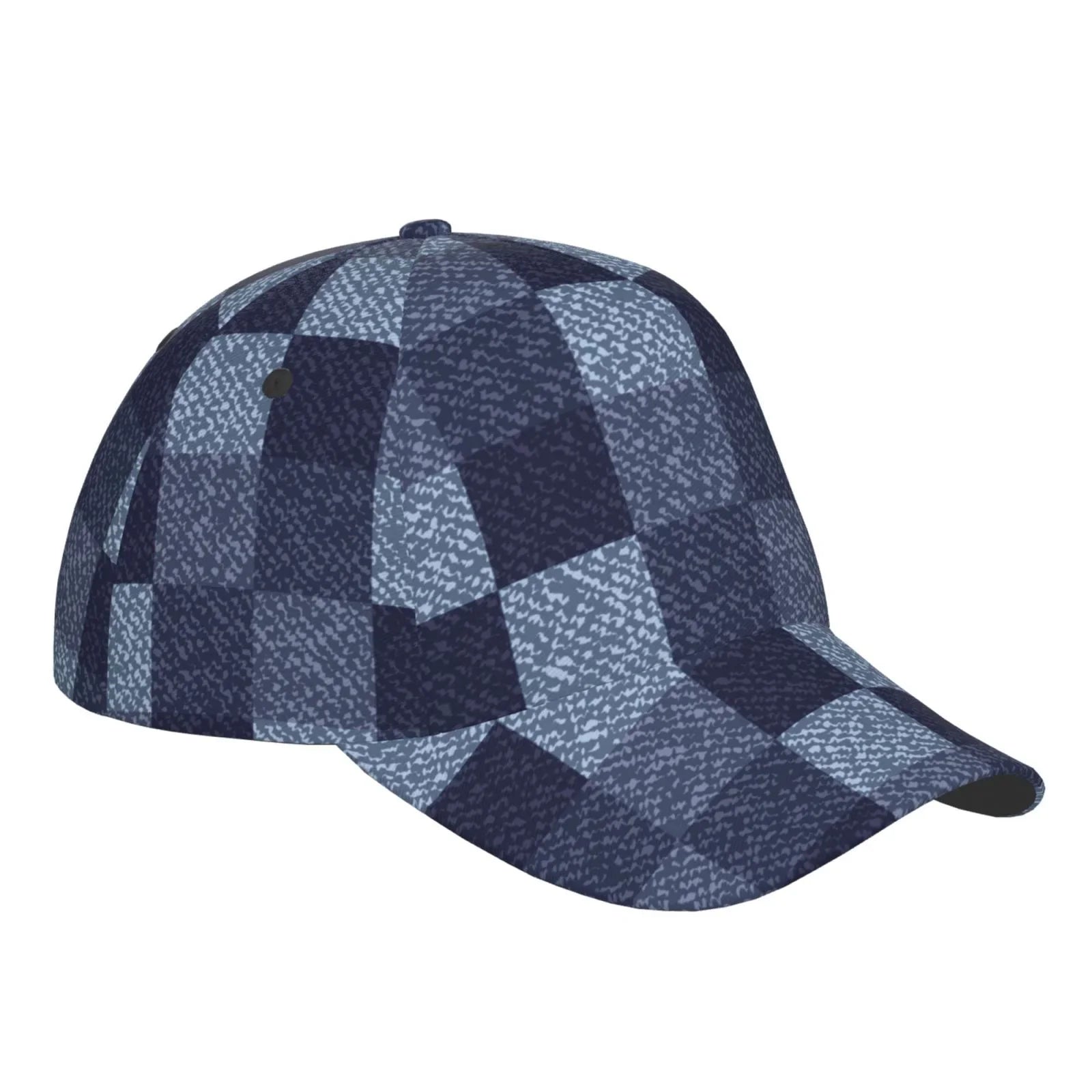 Cotton Fashion Baseball Hats Haiem Headwear Adjustable Hat Cap Dad Buffalo Blue Gingham Women Unisex Men Soft Style for Check