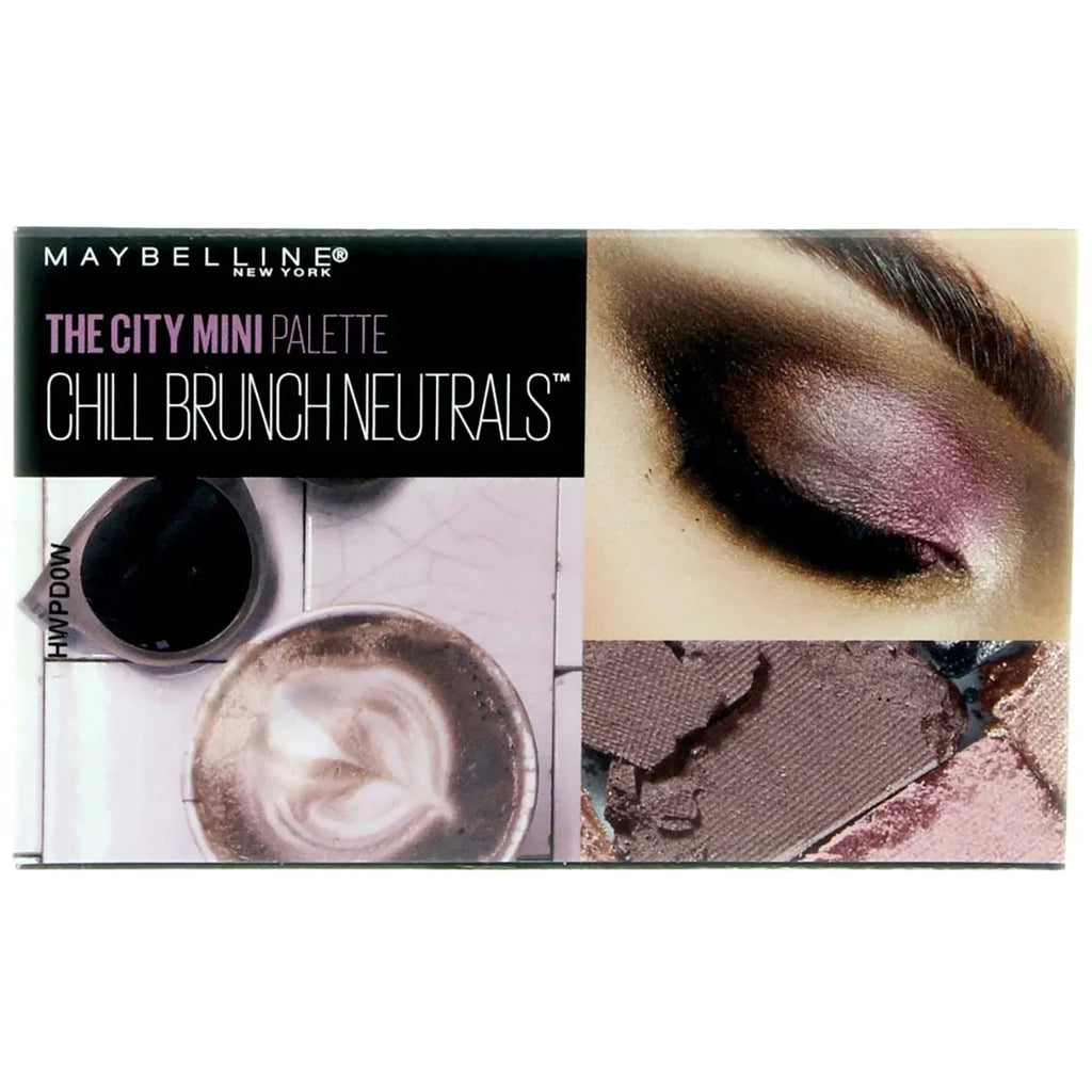 Maybelline (Pack 2) Eyeshadow oz The Brunch City 0.14 of Makeup, Palette Neutrals, Mini Chill