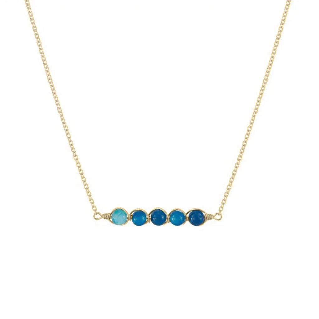 Bar Teens Wrapped Box Wire Lazuli for Necklace Boutique Inc Lapis Women, Blue Pendant