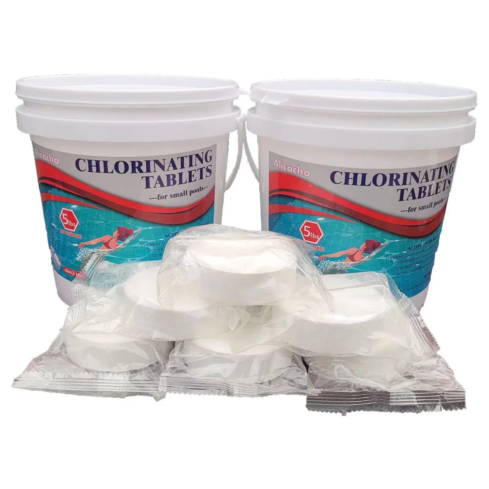 10LB Wrapped 3Inch 99% Swimming Tri-chlor Pool&Tub Chlorine Tablet Individually