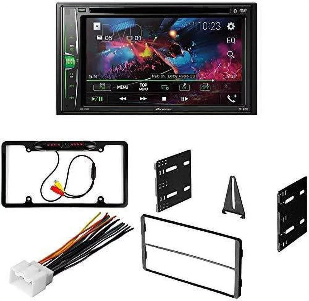 Track Kit/in-Dash Touchscreen Stereo -241EX / Sport Ford Double Camera/Install Pioneer Car 2000-2006 Bundle with W/ Digital / 6.2" Media for Bluetooth/Backup Receiver KIT4748 Explorer