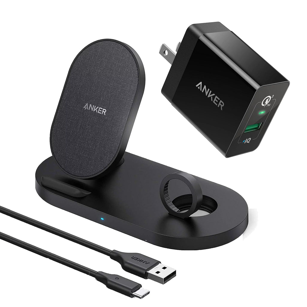 iPhone (Watch Charger, Wireless Included) 11 Charging Sense /6/5/4/3/2/1, Stand Holder with Charging Pro PowerWave Watch Apple Not 2-in-1 2020, Watch with Cable 11, Anker Station for Charging