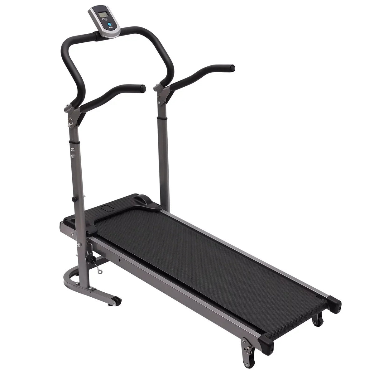 Incline (Black) Foldable LED ZhdnBhnos with Walking Treadmill Monitor 264.55lbs Home Machine Compact Running Gym