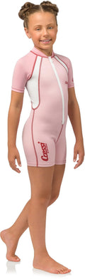 (Pink, Pink Shorty Cressi Wetsuit Girls 1.5mm X-Large)