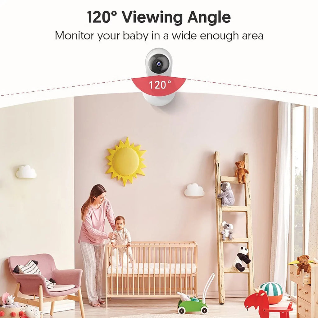 Vision, with Baby WiFi Night Home Smart Security 1080P White Indoor Victure Color Monitor, Camera