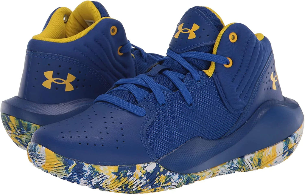 Grade Shoe Jet Basketball Unisex-Child 400/White Royal 21 Years Under 8-12 Armour 5 Big Kid School Kid Big