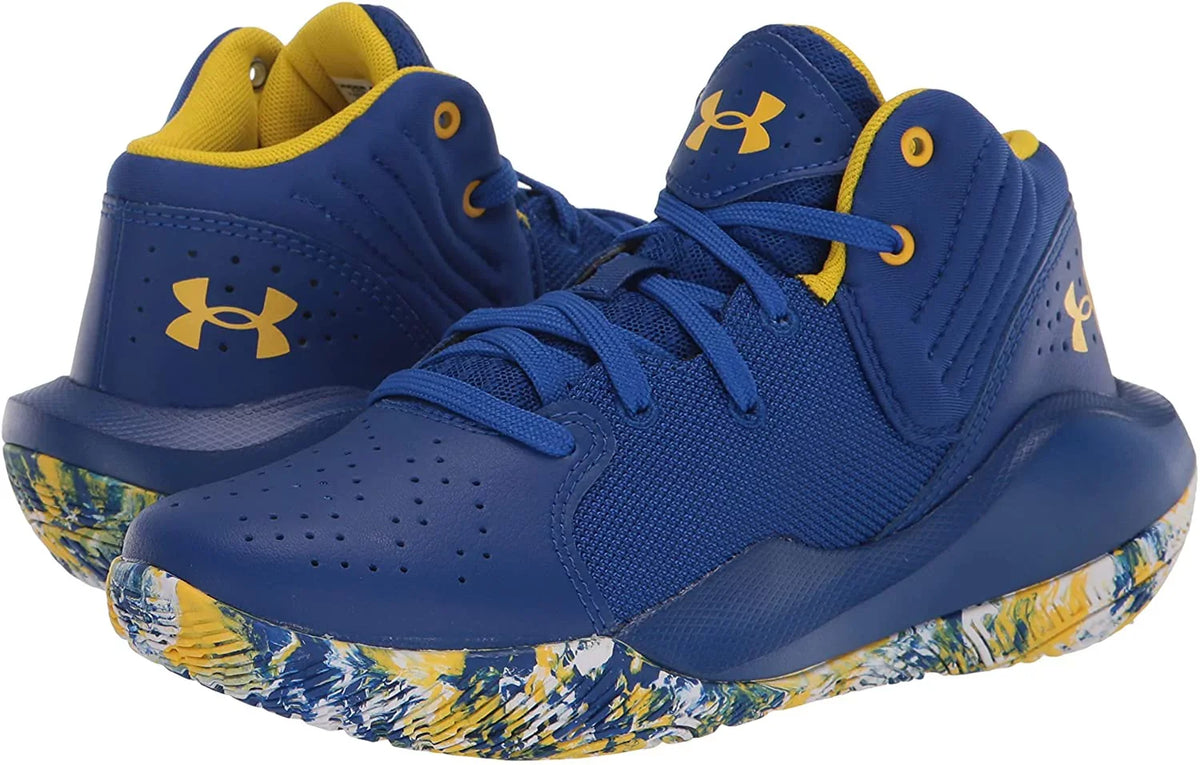 Grade Shoe Jet Basketball Unisex-Child 400/White Royal 21 Years Under 8-12 Armour 5 Big Kid School Kid Big