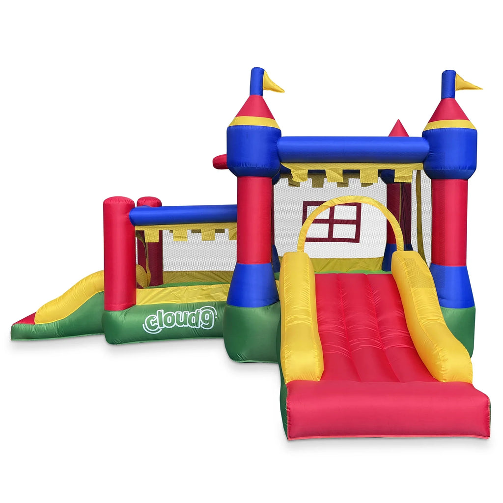 House for with Bouncer Kids Bounce 9 - Inflatable Blower Castle Cloud