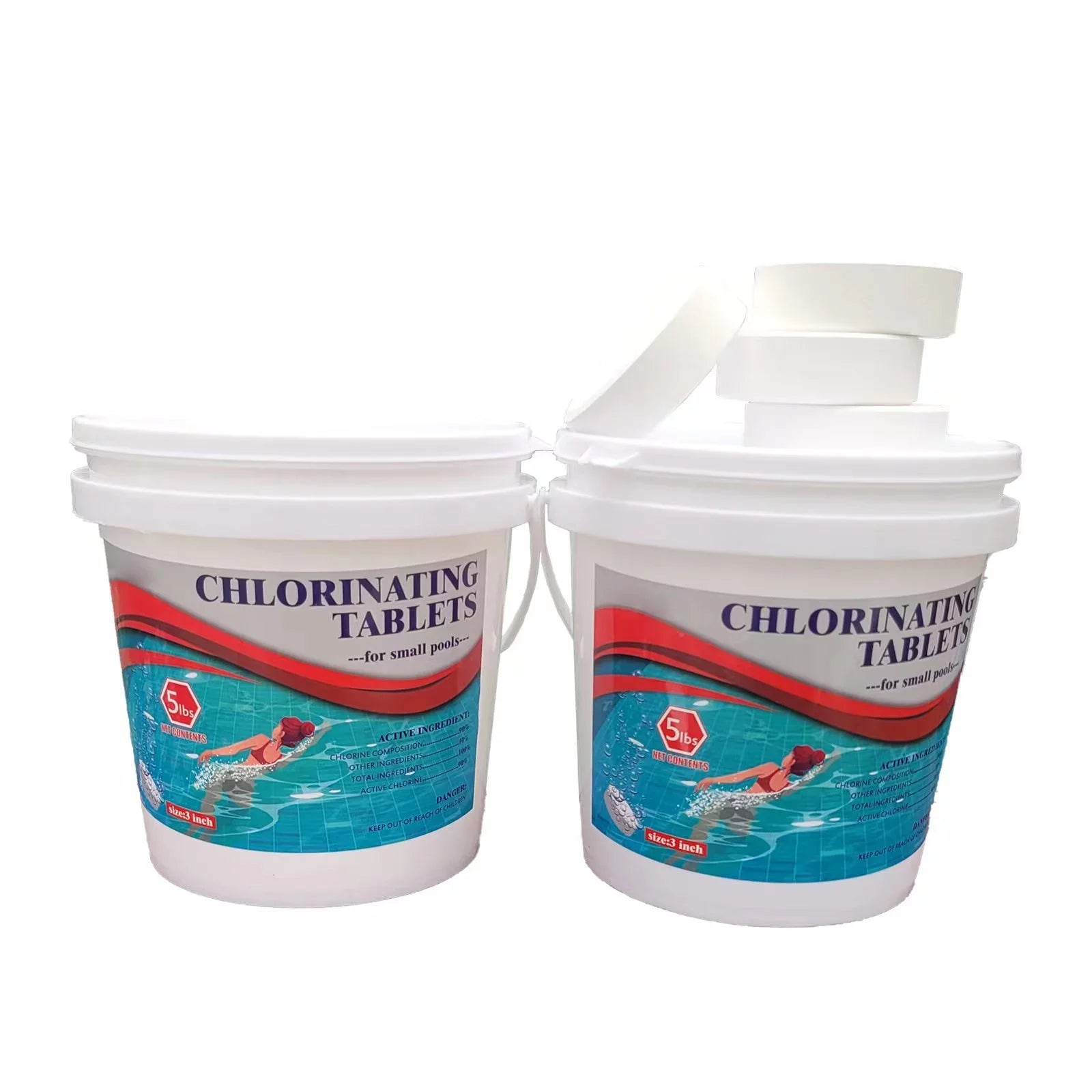 10LB Wrapped 3Inch 99% Swimming Tri-chlor Pool&Tub Chlorine Tablet Individually