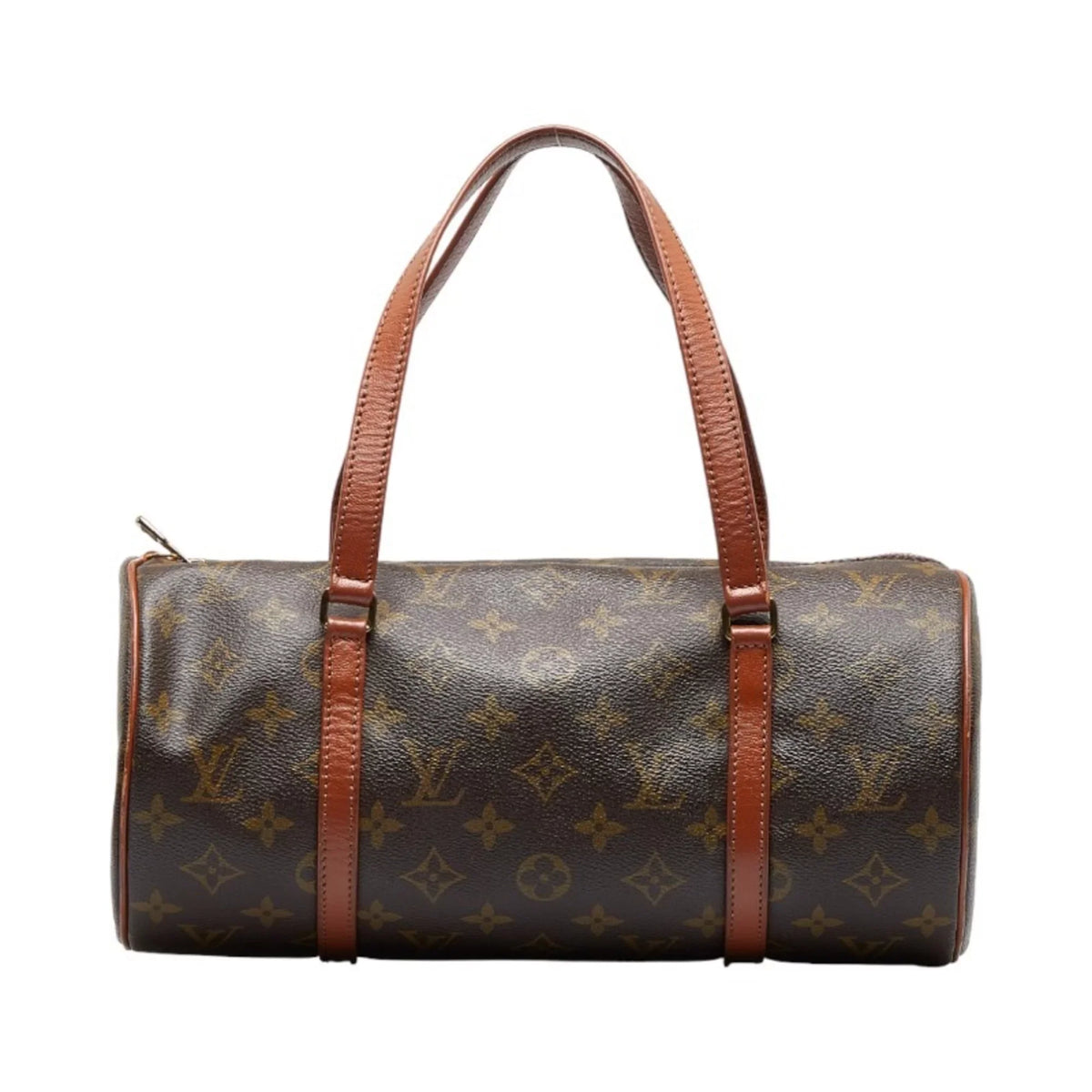 M51385 (Old) PVC Handbag Ladies Brown 30 Leather Monogram Papillon (Good) Pre-Owned