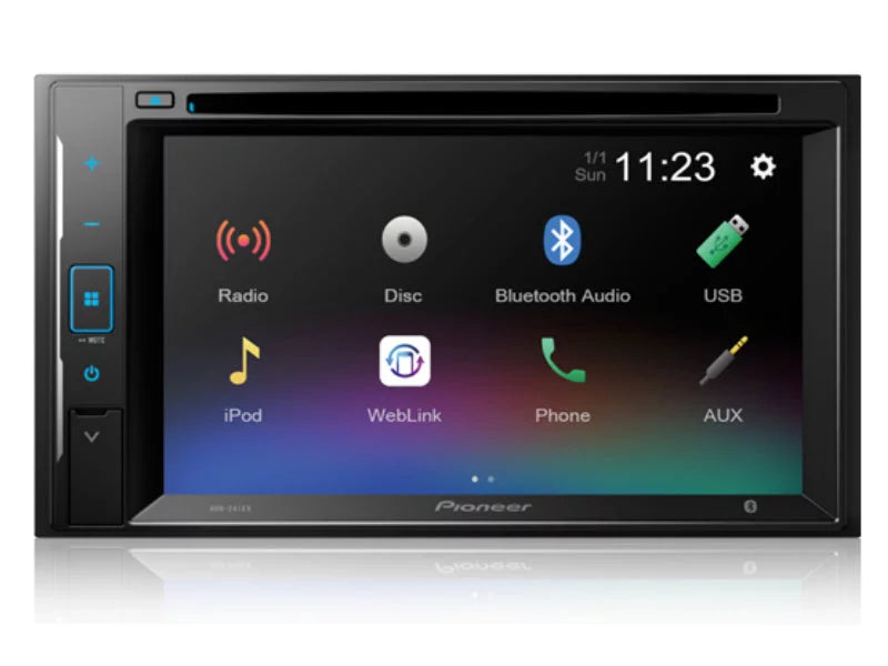 License Receiver Pioneer License + Digital CameraPioneer Touchscreen Touchscreen with DMH-241EX Media Bluetooth with Backup Camera Plate Plate Receiver Digital Backup Bluetooth + Media DMH-241EX