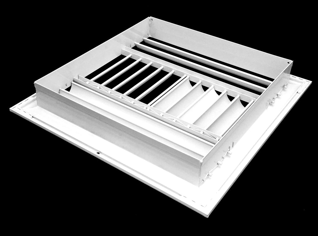 Vertical/Horizontal X 17.65"w Full Adjustable X Dimensions: HVAC 17.65"h Cover 4-Way Direction Duct Air Control Aluminum Curved 16"w Diffuser Outer - - Vent Supply Blade Airflow 16"h