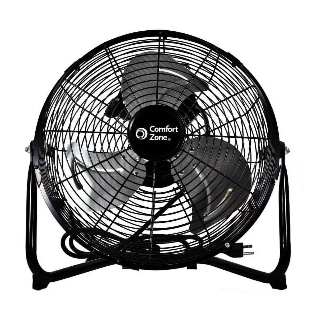 Carry Construction, 180-Degree 3-Speed Fan and Zone Comfort Black Adjustable Rubber All-Metal Handle, with Feet, Cradle/Floor 12” Tilt,