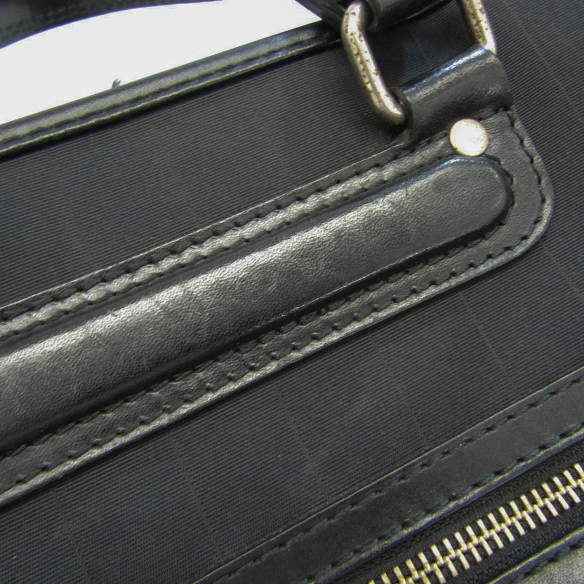 Bag Pre-Owned Men's Black Paul Document Nylon Smith Case,Shoulder (Good)