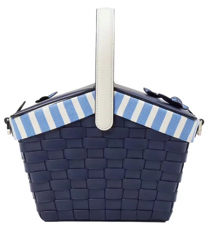 Fly Basket Kate Picnic Spade Flutter Blue Novelty Bag Butterfly