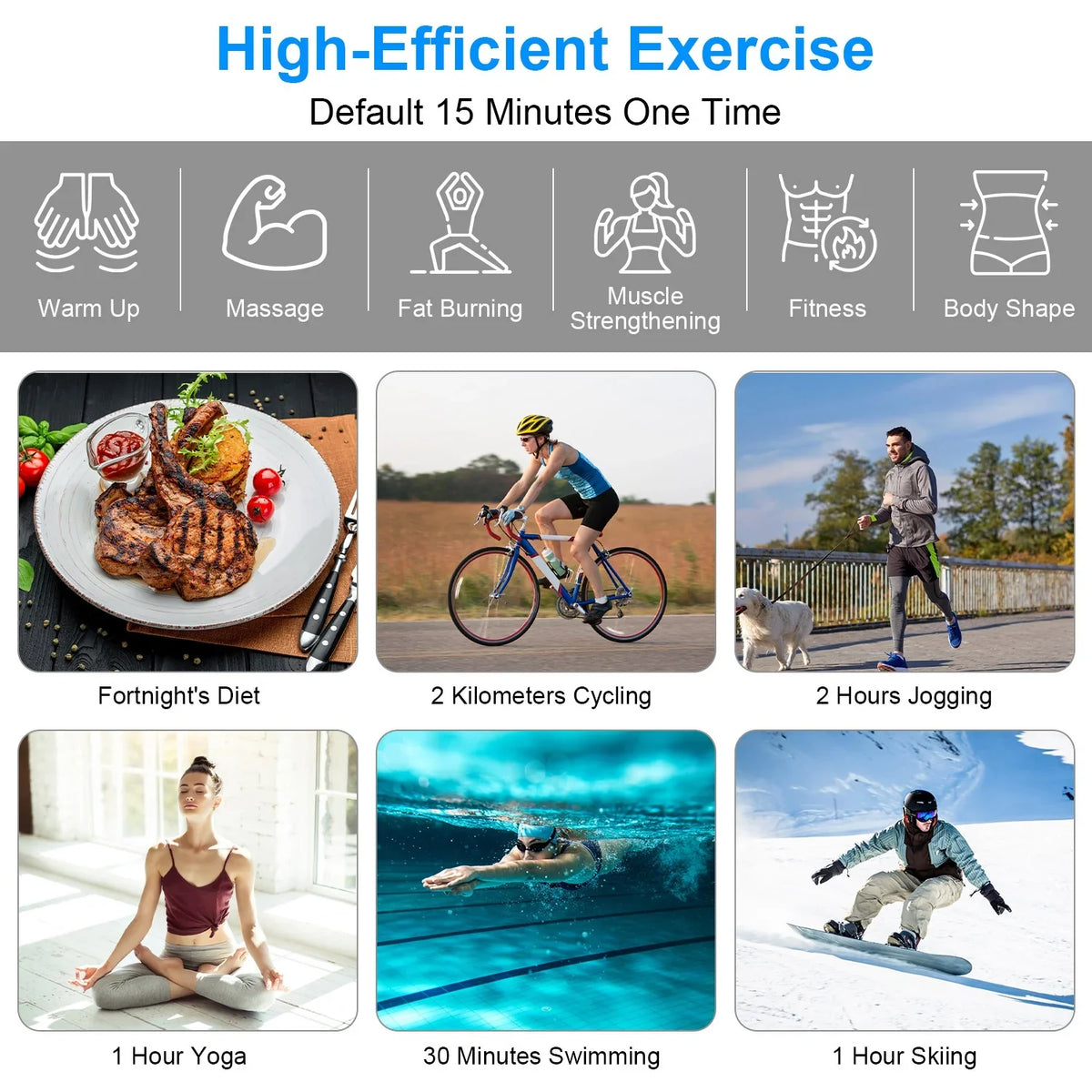 Levels Modes Stimulator ABS 6 Abdominal Home Muscle Intensity Training with Equipment iMounTEK Office Fitness 18