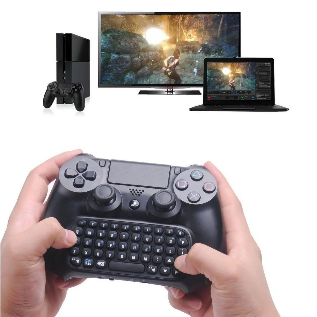 Gaming Keyboard Gamepad Black Wireless Keypad Chatpad Adapter with Joystick Compatible Controller Bluetooth Text Mini Messager -