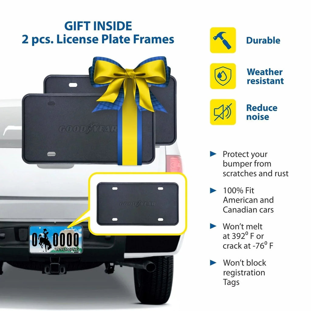 GY003106LPv Crew Dodge Visors, Window Side Deflectors Cab, Deflector, Truck Window Shatterproof for Accessories, Rain Visor, Goodyear Vent 2019-2024 4pcs- 2500 Guards, Vent 3500 Tape-on