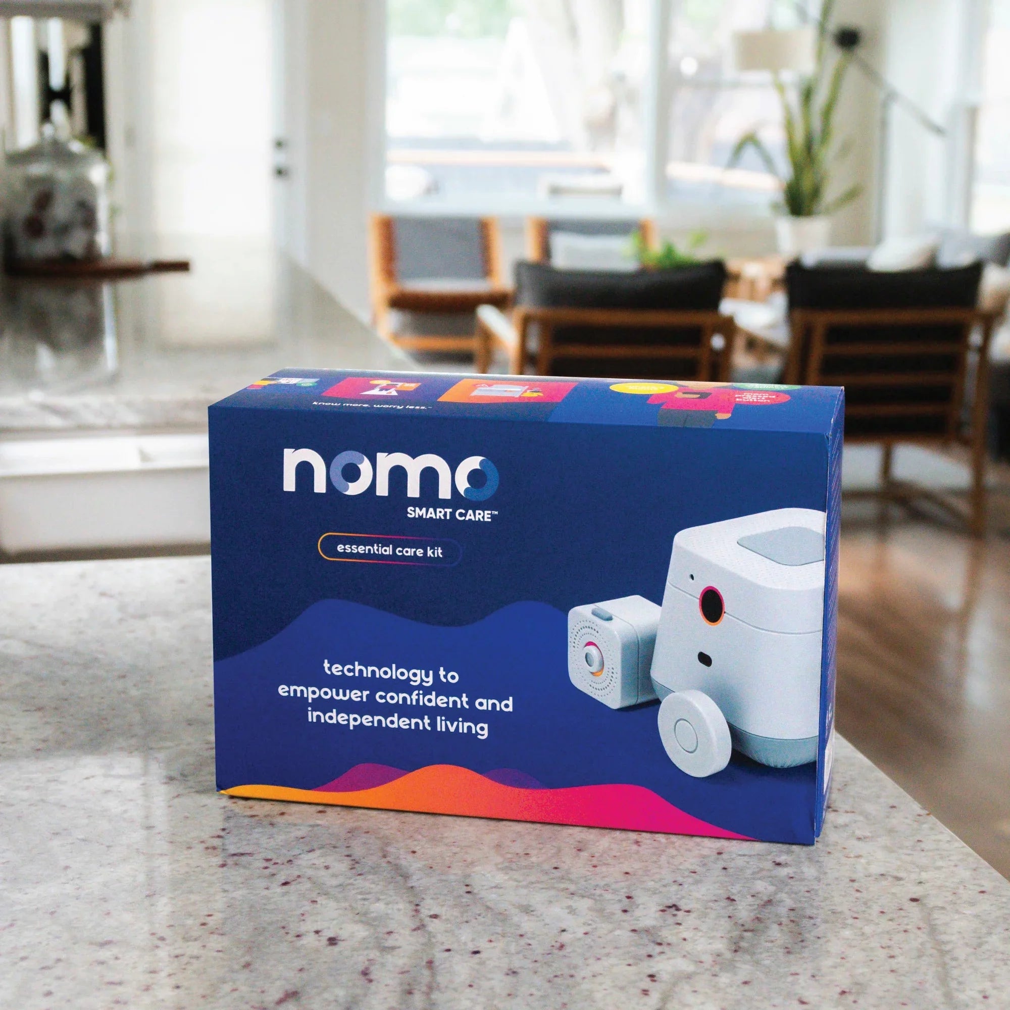 Connected Care™ Caregiving Secure Alerts, 24/7 Nomo Care Dispatch Smart 911 Essential Support, – Automatic Kit Monitoring,
