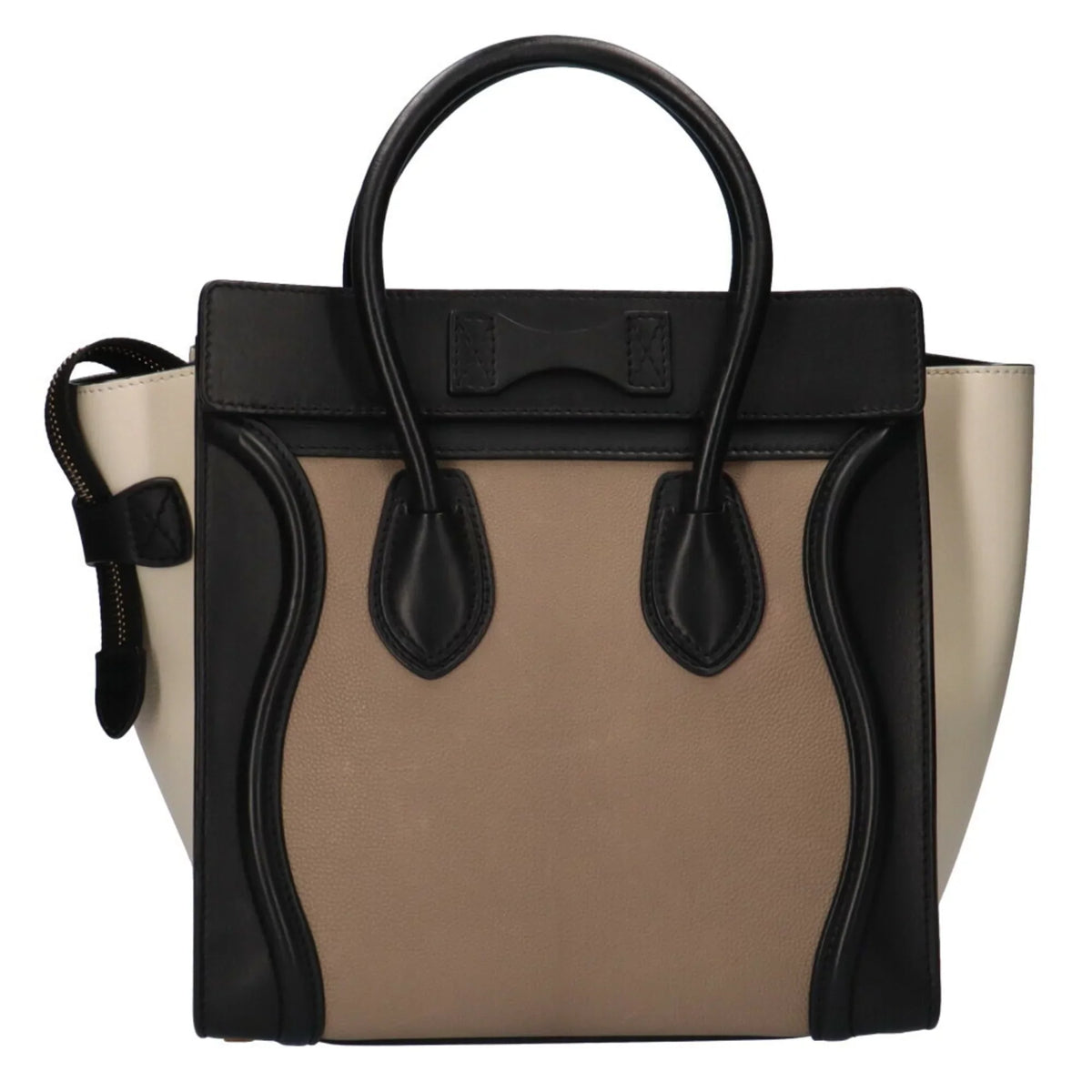 Shopper Beige (Good) Micro Ladies Pre-Owned Celine Leather Luggage Handbag