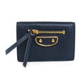 navy mini wallet leather Pre-Owned Balenciaga gold (Good) trifold