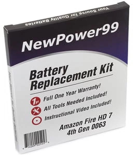 with Battery Replacement Kit Warranty Amazon Life One 4th Full 0063 Fire Extended and Video Tools, 7" Generation Instructions, Battery Year