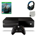 BOLT God Bundle One Gaming 500GB Original Black Headset Console Microsoft Pre-Owned AXTION With Of War Game Xbox