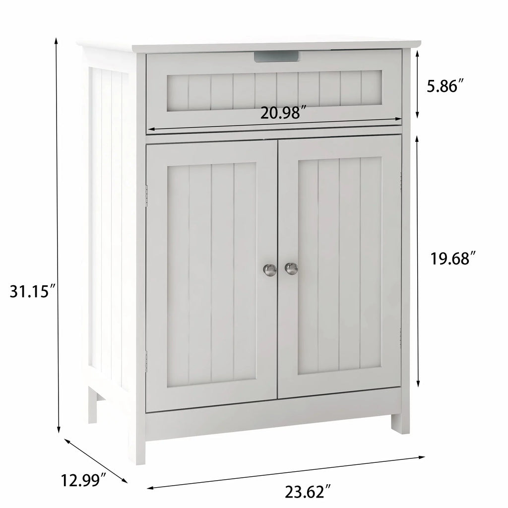 1 White Drawer Wood Elegant Adjustable Versatile Living Room. Bathroom Freestanding and Storage Shelf Organizer 2 Design in for Bathroom Doors, Floor Cabinet