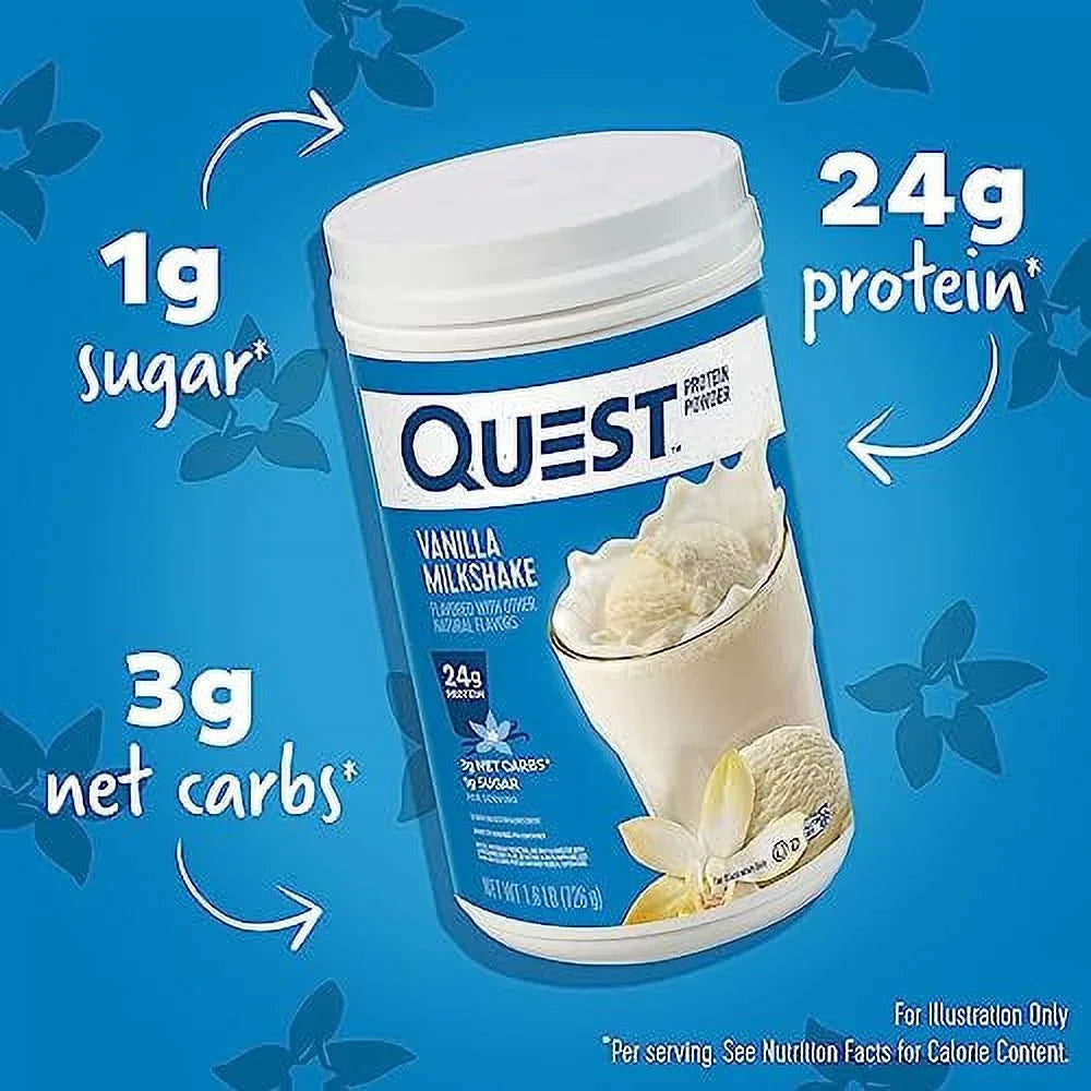 1.6 Milkshake, Quest 25.6 Protein Vanilla oz 24g Protein, Powder, lb.,
