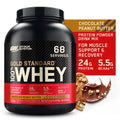 Chocolate Whey Gold Servings Standard Powder, Peanut 100% 5 Butter, lb, Nutrition, Optimum Protein 68