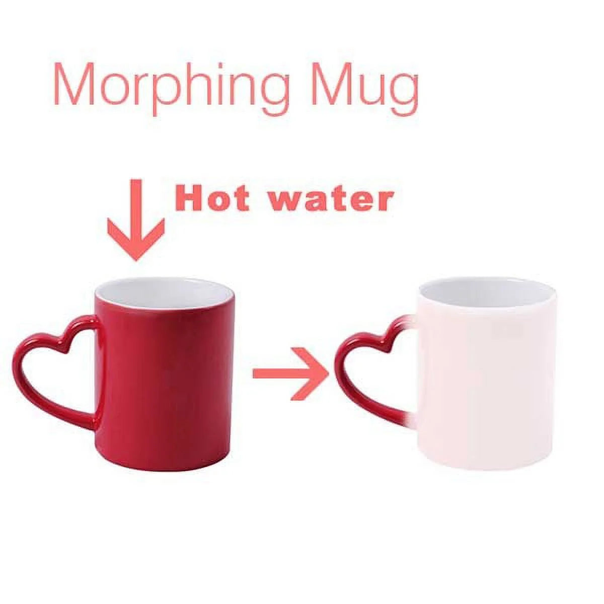 Sensitive Cup Illustration Marine Life Stoneware Scallop Red Changing Heat Yellow Mug Color