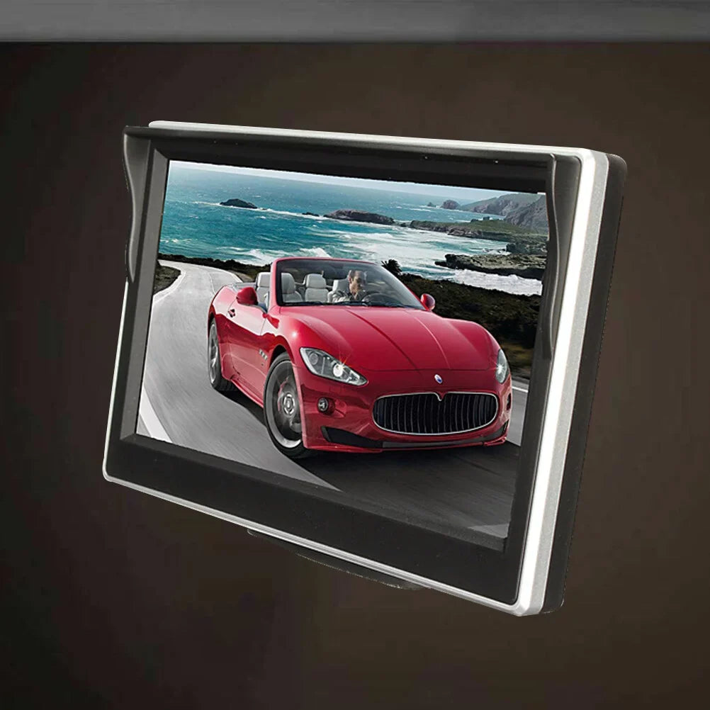 5 Backup (Black) LCD TFT Camera inch Monitor Mirror Reverse for Color Kit View Car Rear DVD Car