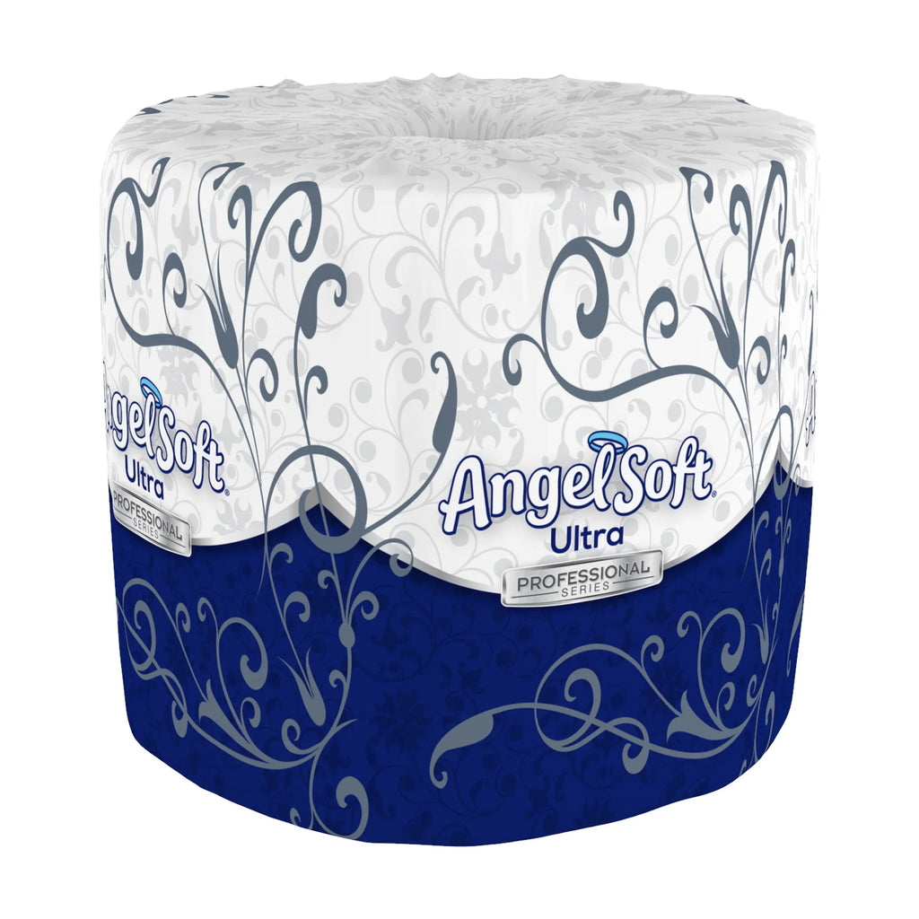 Professional Carton Soft, - For / Angel - Ply 4.50" x Soft Series 60 Sheets/Roll 4.05" - Toilet Restroom 400 - - Paper Ultra by White Septic 2 Absorbent Embossed Safe, -