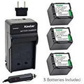 and w CGA_DU14 CGA_DU07, Charger VW_VBD070 CGA_DU06, Battery for CGA_DU21, CGA_DU14, VBD140 Panasonic Kastar Kit VBD210 (3_Pack)