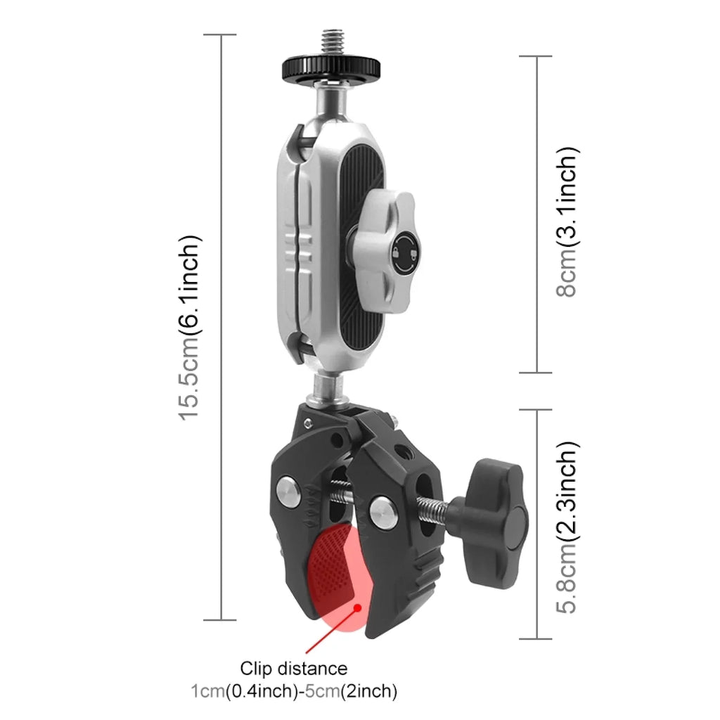 Mount Clamp ammoon Mounts Fits Adapter Handlebar Camera Mount