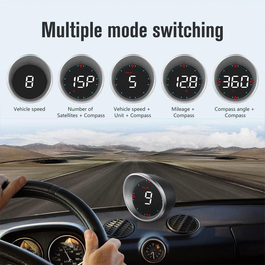 Car Car Fatigue Overspeed Speedometer Compass Driving Angle, Mileage, Head-up Display Display Htovila Driving Digital and