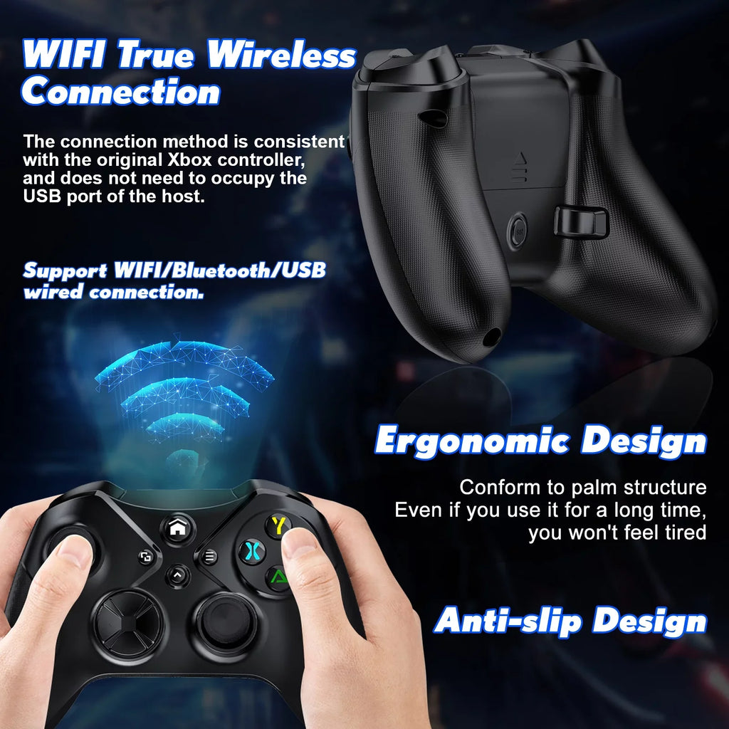 Six-Axis Vibration Support Dual X-S/ One Controller , Series Xbox for and Xbox Function, Turbo with Xbox Macro Sensor and X-S/ Wireless