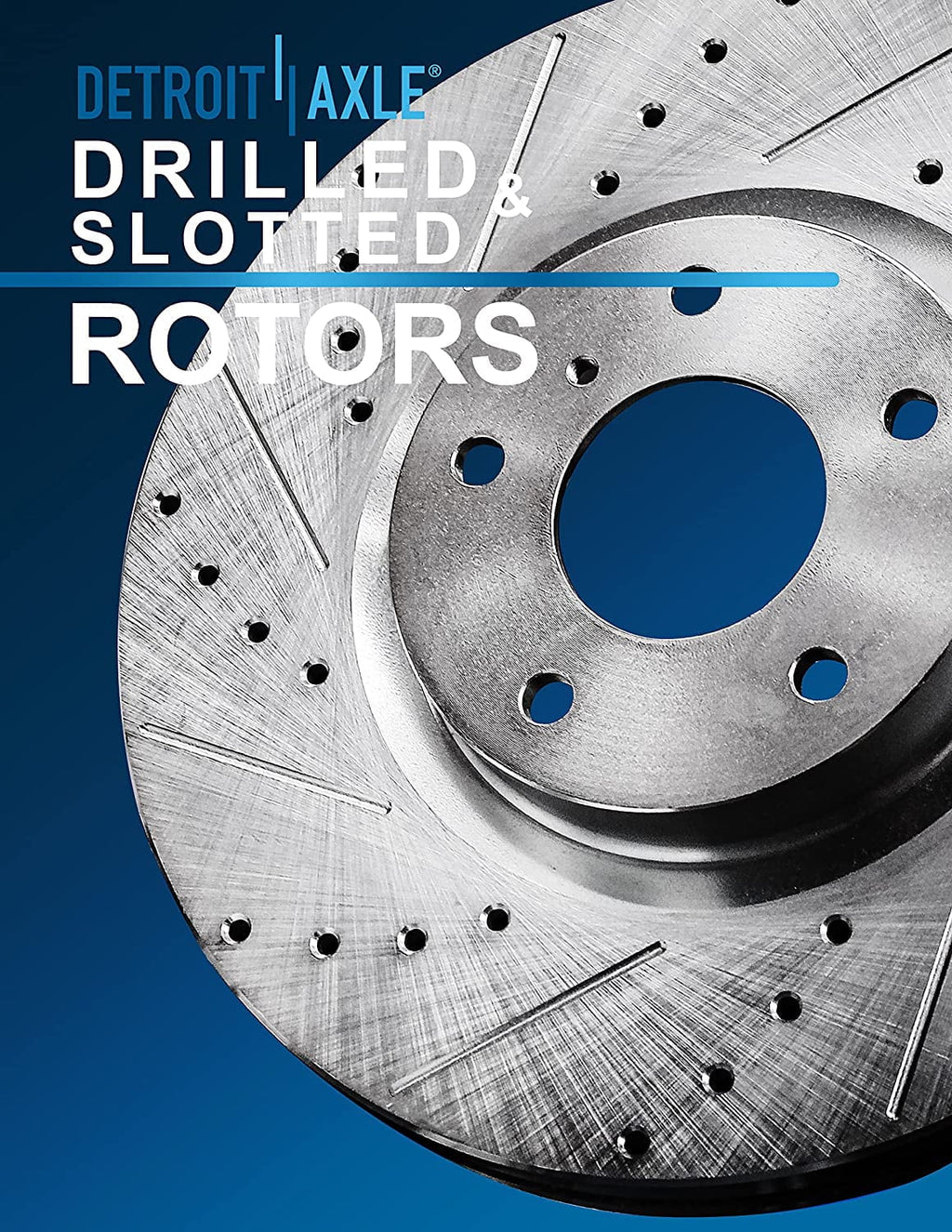 Drilled Kit Journey C/V Routan Country Caravan Town Brake Dodge Ram Brake & Detroit Chrysler Brakes Pads & 12" Rotors Ceramic & - Front Axle Rear for Rotors] [11.98" Slotted Replacement Grand