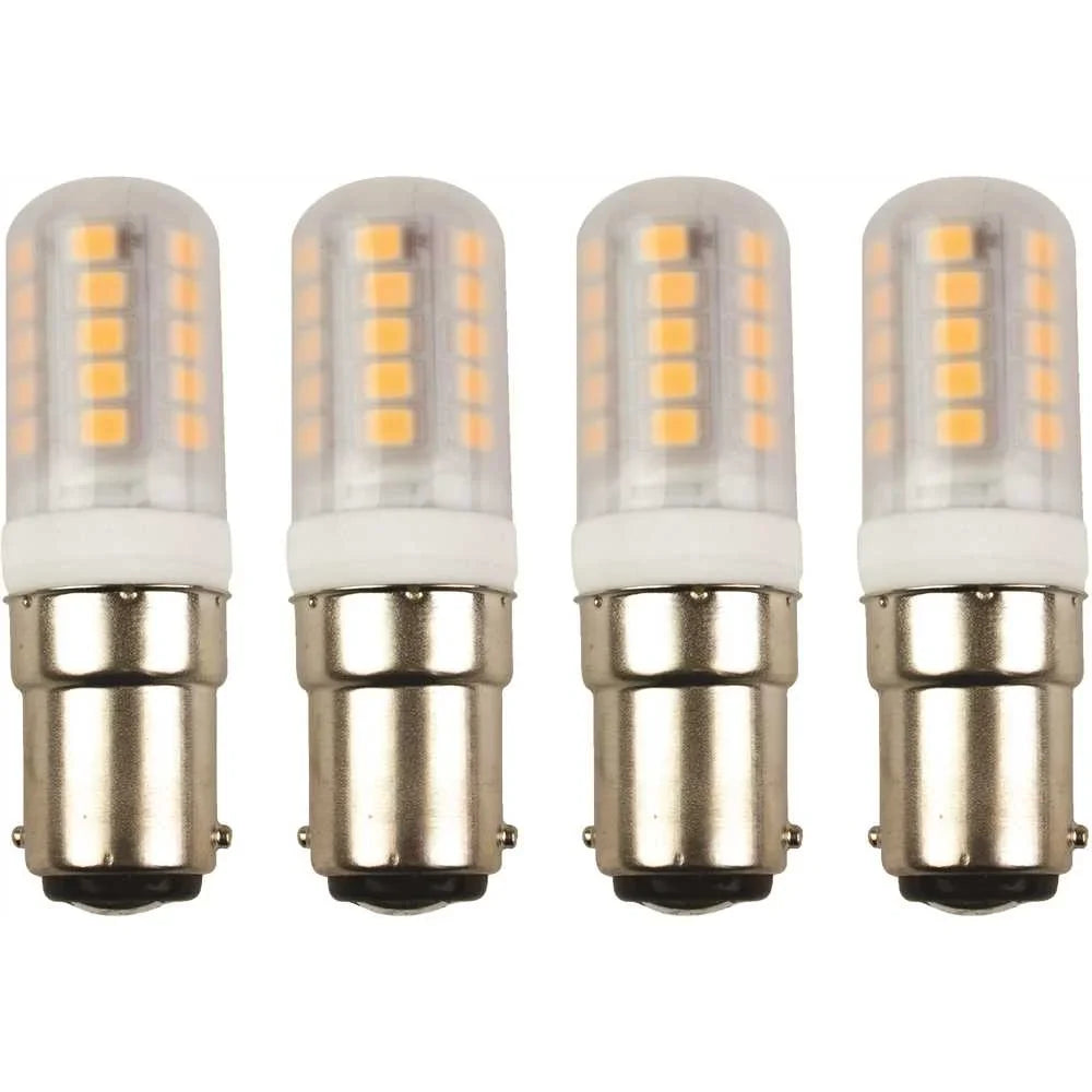 T5 with Warm Lighting - Base, BA15D Newhouse Equivalent 20-Watt Light 120-Volt 4 Bulb of -2320-4 White pack