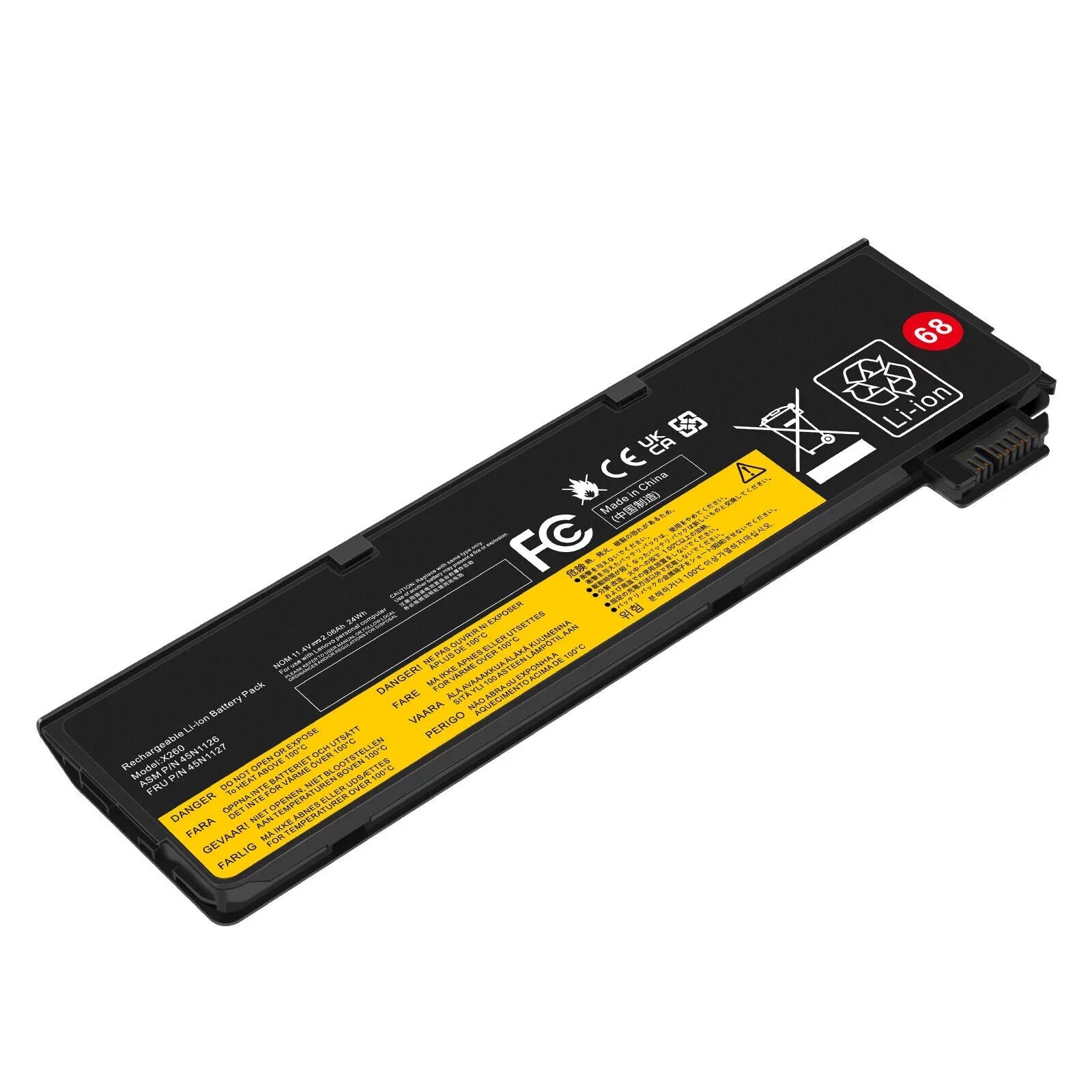 T450 X250 Lenovo ThinkPad For X240 X260 T440 T460 24Wh Battery 68+