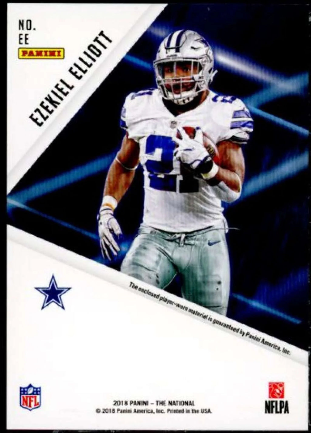 Card Panini Elliott Ezekiel National 2018 # Memorabilia Convention