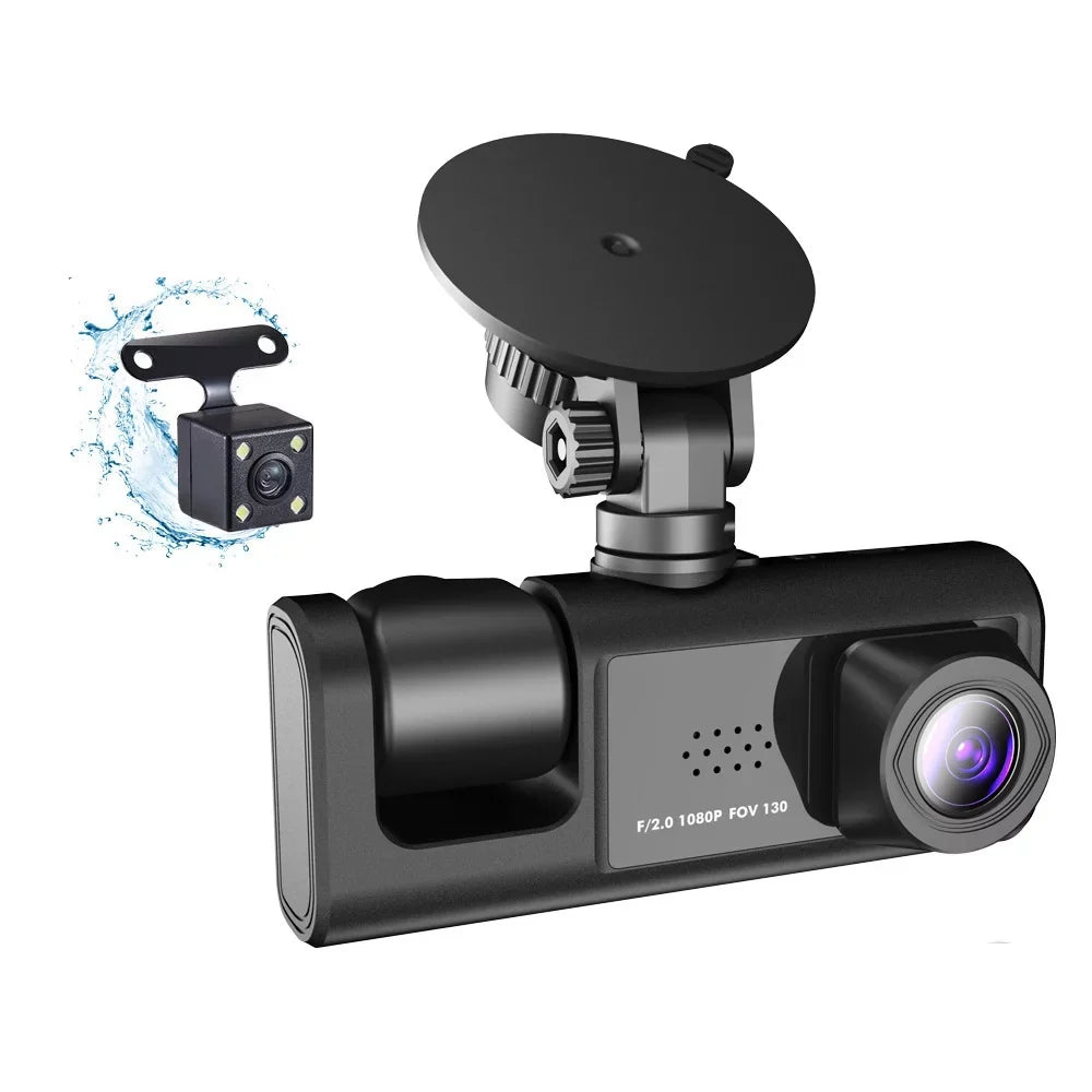 Dash Mirror Car Cam Nebublu Driving Clear for Recording, Safety Rearview Auto Recorder Multi-Language with